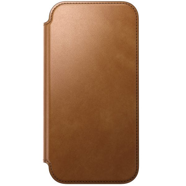 Nomad Modern Leather Folio english tan - iPhone 18 Pro Max/17 Pro Max