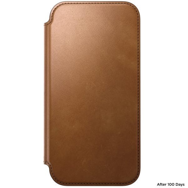 Nomad Modern Leather Folio english tan - iPhone 18 Pro Max/17 Pro Max
