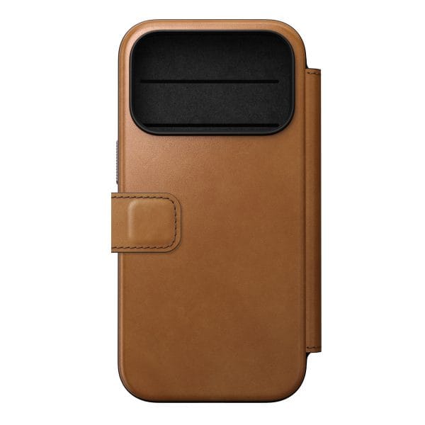Nomad Modern Leather Folio english tan - iPhone 18 Pro/17 Pro