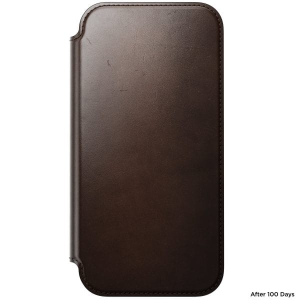 Nomad Modern Leather Folio rustic brown (Horween) - iPhone 18 Pro Max/17 Pro Max