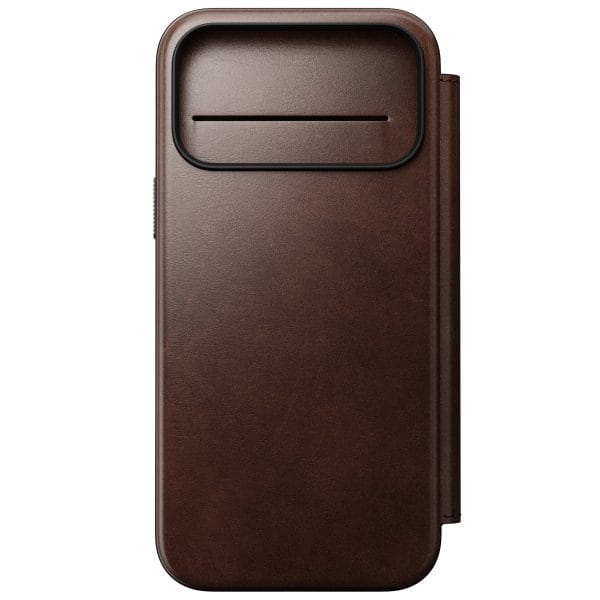 Nomad Modern Leather Folio rustic brown (Horween) - iPhone 18 Pro Max/17 Pro Max