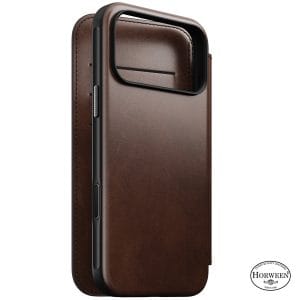 Θήκη Πορτοφόλι iPhone 18 Pro Max / 17 Pro Max Nomad Modern Leather Folio Rustic Brown Horween