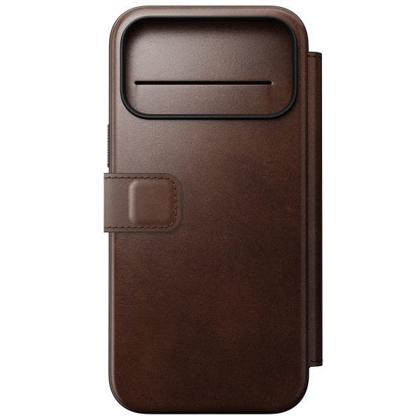 Nomad Modern Leather Folio rustic brown (Horween) - iPhone 18 Pro Max/17 Pro Max