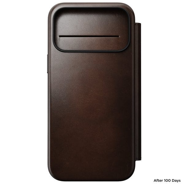 Nomad Modern Leather Folio rustic brown (Horween) - iPhone 18 Pro Max/17 Pro Max