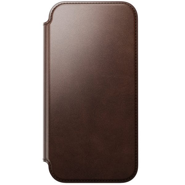 Nomad Modern Leather Folio rustic brown (Horween) - iPhone 18 Pro Max/17 Pro Max