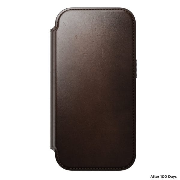 Nomad Modern Leather Folio rustic brown (Horween) - iPhone 18 Pro/17 Pro