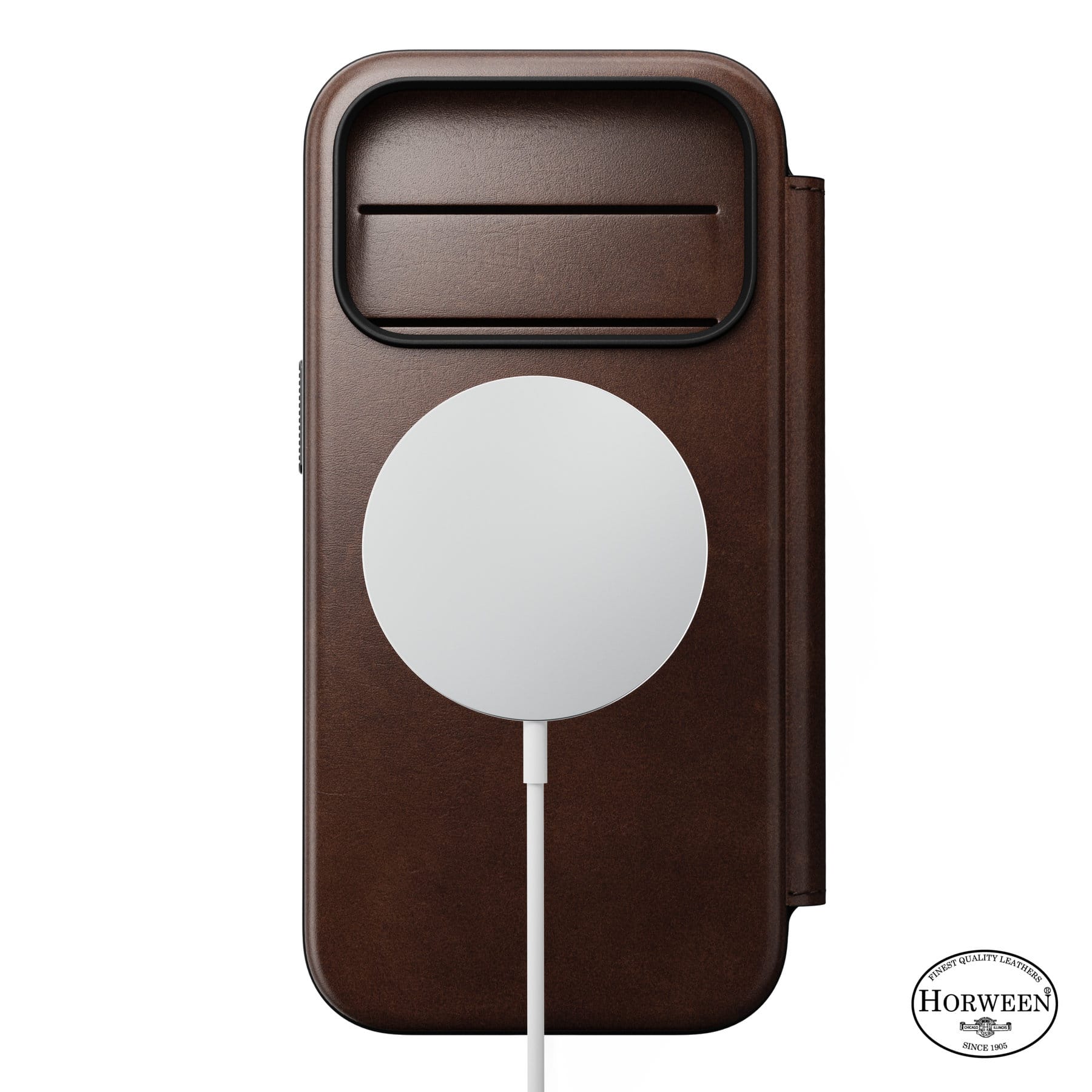 Nomad Modern Leather Folio rustic brown (Horween) - iPhone 18 Pro/17 Pro