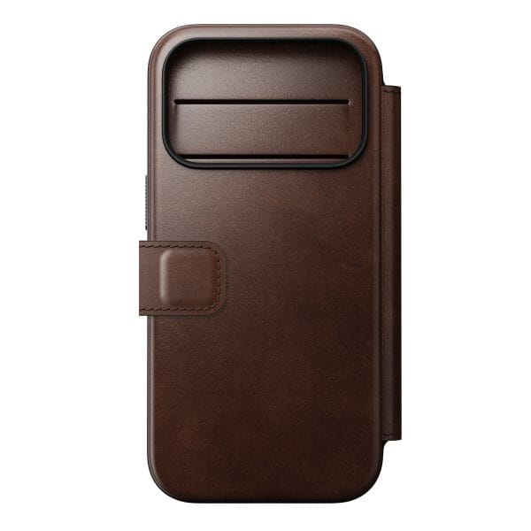 Nomad Modern Leather Folio rustic brown (Horween) - iPhone 18 Pro/17 Pro