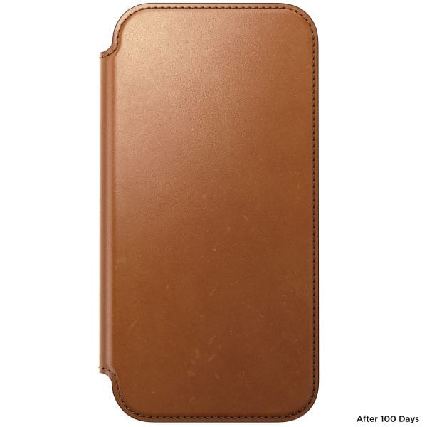 Nomad Modern Leather Folio saddle (Horween) - iPhone 18 Pro Max/17 Pro Max