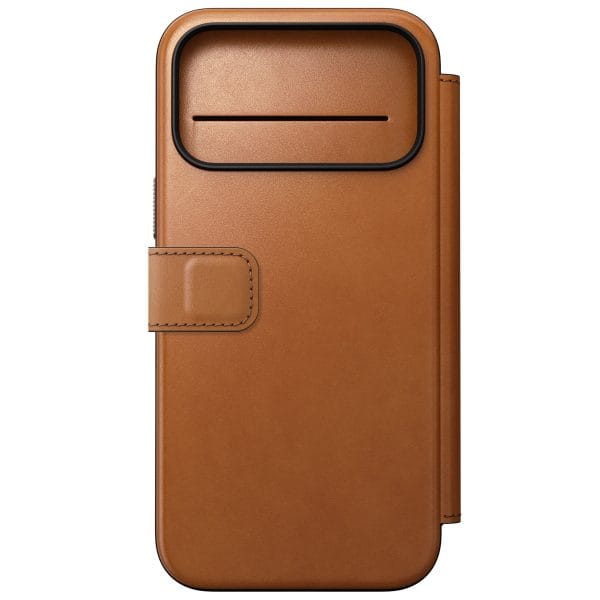 Nomad Modern Leather Folio saddle (Horween) - iPhone 18 Pro Max/17 Pro Max