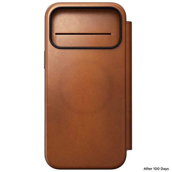 Nomad Modern Leather Folio saddle (Horween) - iPhone 18 Pro Max/17 Pro Max
