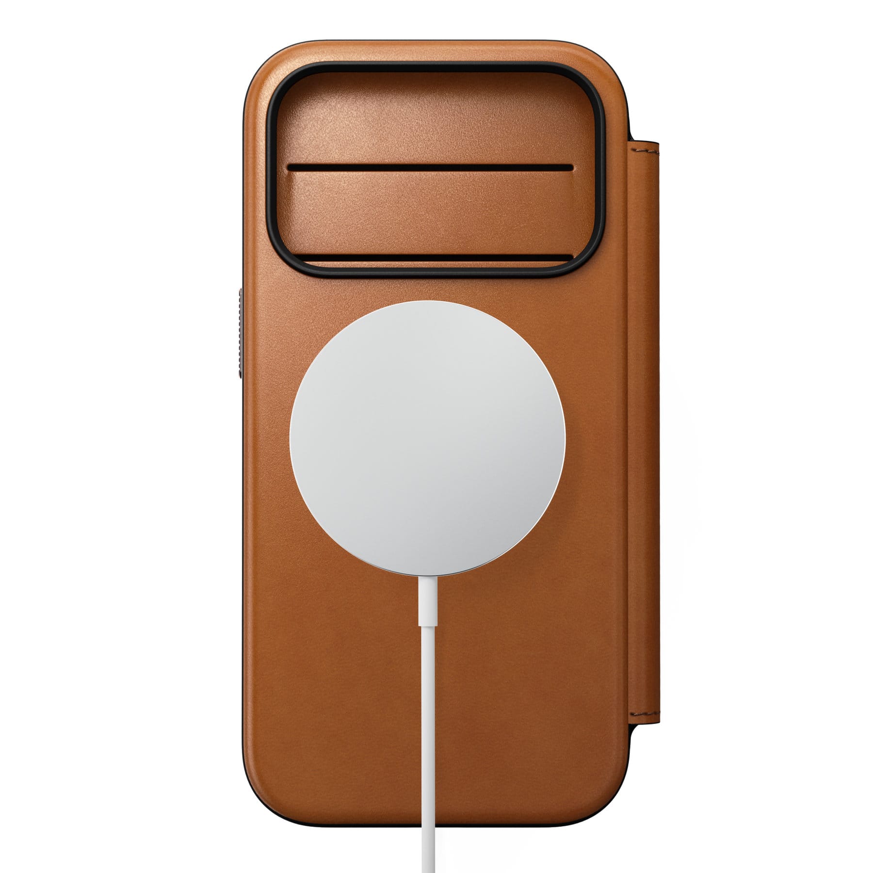 Nomad Modern Leather Folio saddle (Horween) - iPhone 18 Pro/17 Pro