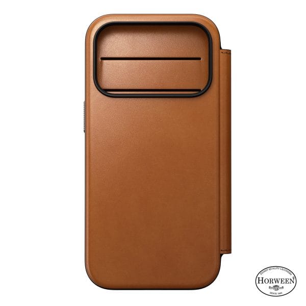 Nomad Modern Leather Folio saddle (Horween) - iPhone 18 Pro/17 Pro