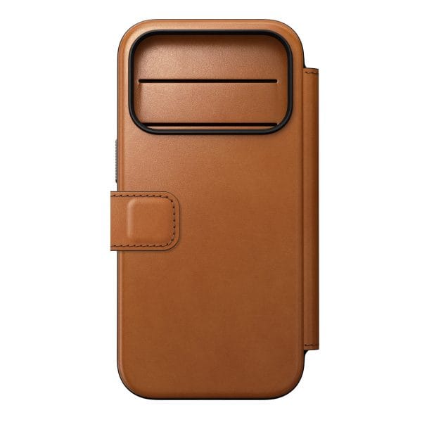 Nomad Modern Leather Folio saddle (Horween) - iPhone 18 Pro/17 Pro