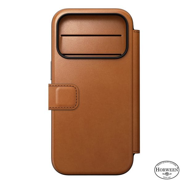 Nomad Modern Leather Folio saddle (Horween) - iPhone 18 Pro/17 Pro