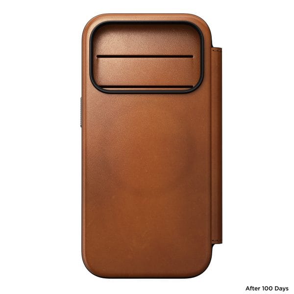 Nomad Modern Leather Folio saddle (Horween) - iPhone 18 Pro/17 Pro