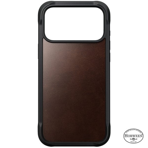 Nomad Rugged Leather Case rustic brown (Horween) - iPhone 18 Pro Max/17 Pro Max