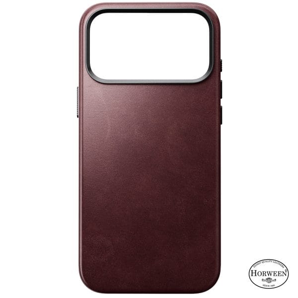 Nomad Traditional Leather Case burgundy (Horween) - iPhone 18 Pro Max/17 Pro Max