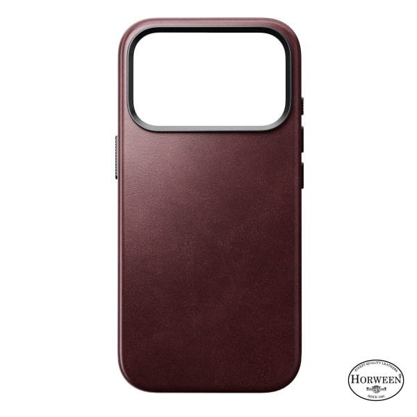 Nomad Traditional Leather Case burgundy (Horween) - iPhone 18 Pro/17 Pro
