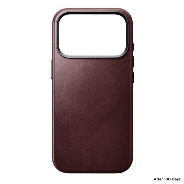 Nomad Traditional Leather Case burgundy (Horween) - iPhone 18 Pro/17 Pro