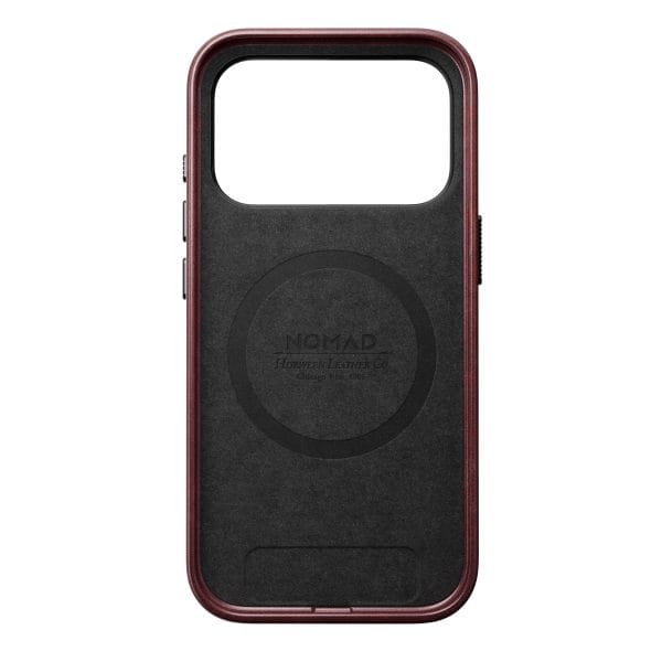 Nomad Traditional Leather Case burgundy (Horween) - iPhone 18 Pro/17 Pro