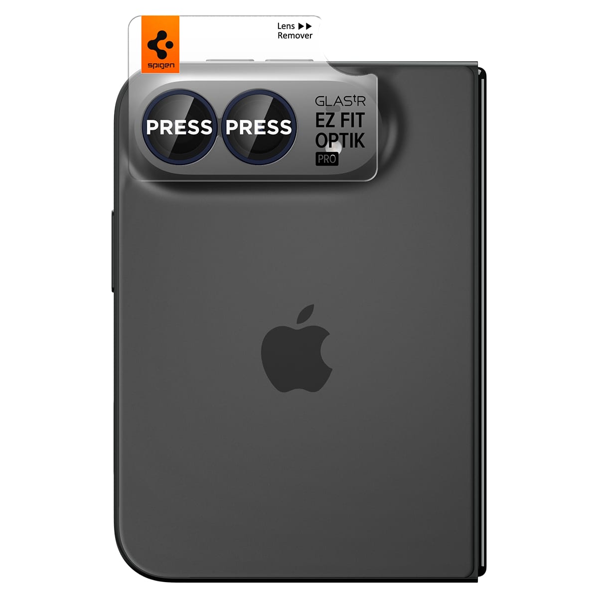 Spigen Glass tR EZ Fit Optik Pro 2 Pack black - iPhone Duo
