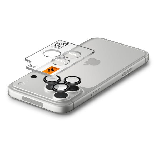 Spigen Glass tR EZ Fit Optik Pro 2 Pack dark gray - iPhone 18 Pro Max/18 Pro