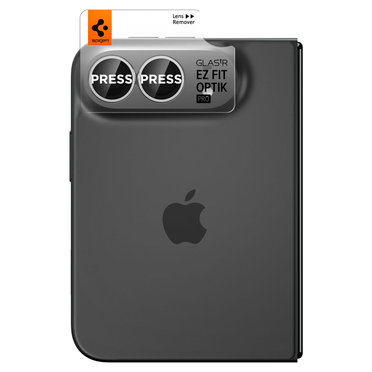 Spigen Glass tR EZ Fit Optik Pro 2 Pack white - iPhone Duo