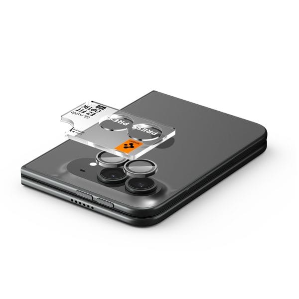 Spigen Glass tR EZ Fit Optik Pro 2 Pack white - iPhone Duo