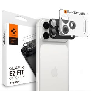 Τζάμι Προστασίας Κάμερας iPhone 18 Pro Spigen Optik Pro XL EZ Fit Dark Gray AGL12035