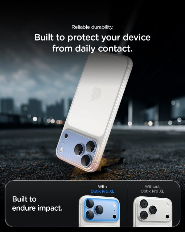 Spigen Glass tR EZ Fit Optik Pro XL 1 Pack light blue - iPhone 18 Pro