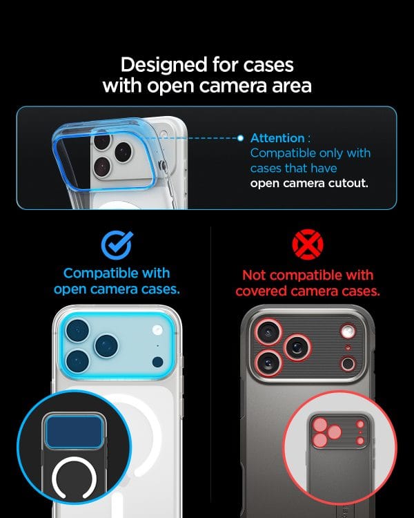 Spigen Glass tR EZ Fit Optik Pro XL 1 Pack light blue - iPhone 18 Pro Max