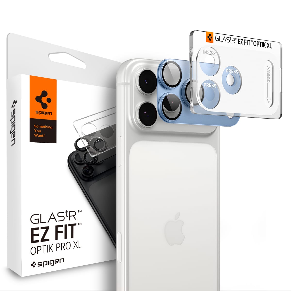 Τζάμι κάμερας iPhone 18 Pro Max Spigen Optik Pro XL EZ Fit Glacier AGL12041