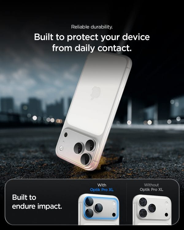 Spigen Glass tR EZ Fit Optik Pro XL 1 Pack silver - iPhone 18 Pro Max