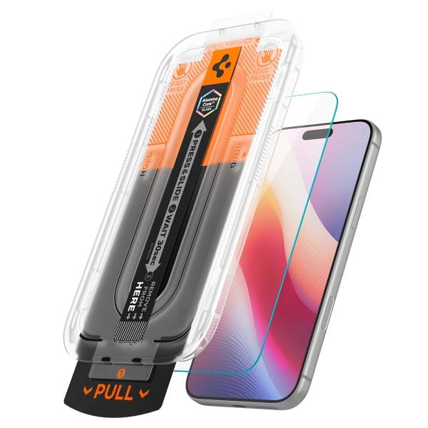 Spigen Glass tR EZ Fit Pro HD 2 Pack - iPhone 18 Pro Max/17 Pro Max/16 Pro Max