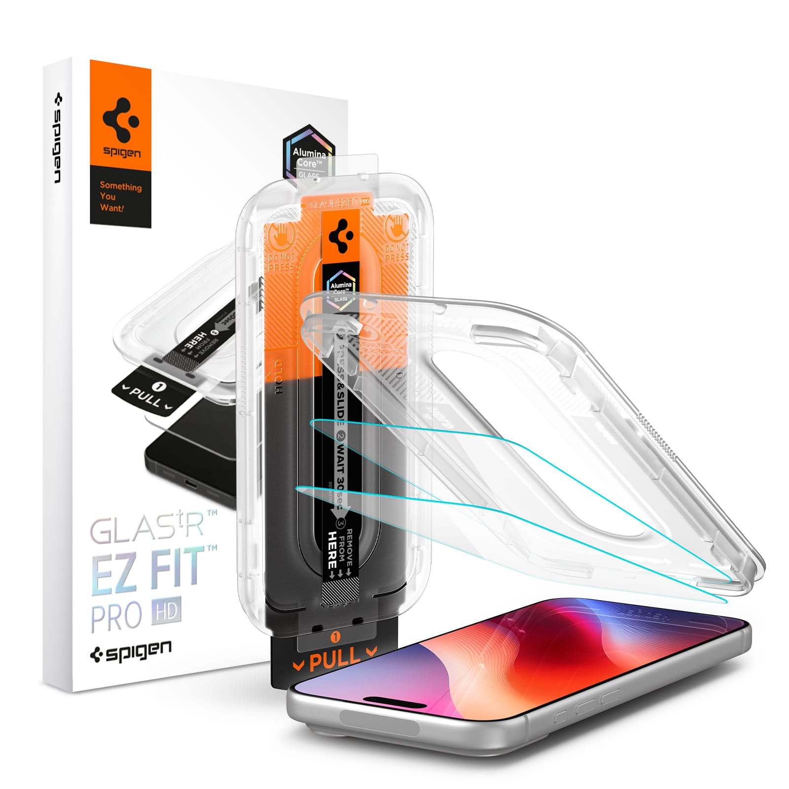 Τζάμι Προστασίας iPhone 18 Pro 17 Pro 17 16 Pro Spigen Glas.tR EZ Fit Pro AC 2-Pack Clear