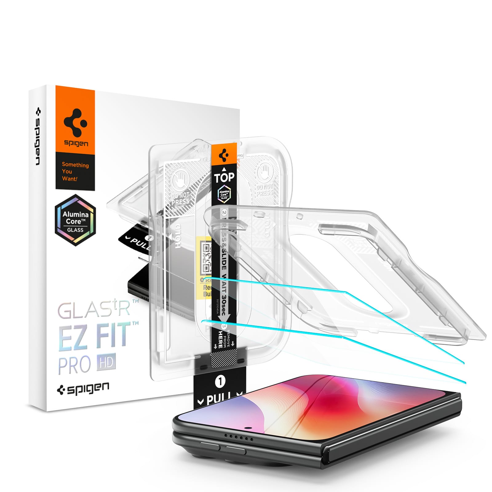 Τζάμι Προστασίας iPhone Duo Spigen Glas.tR EZ Fit Pro HD 2-Pack Clear AGL12013