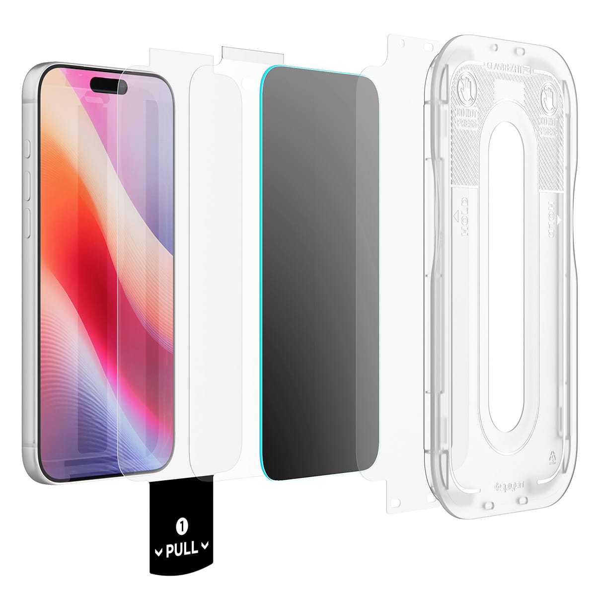 Spigen Glass tR EZ Fit Pro HD (Privacy) 2 Pack - iPhone 18 Pro