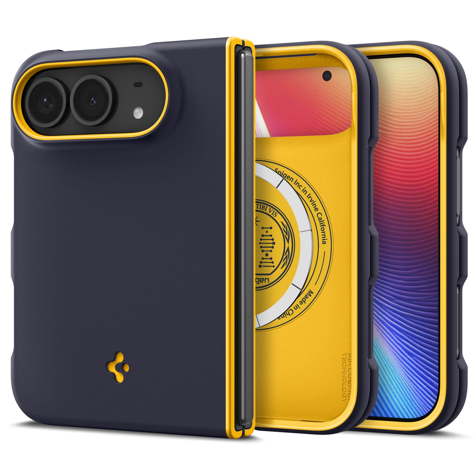 Θήκη iPhone Duo Spigen Nano Pop MagFit Blueberry Navy ACS11686