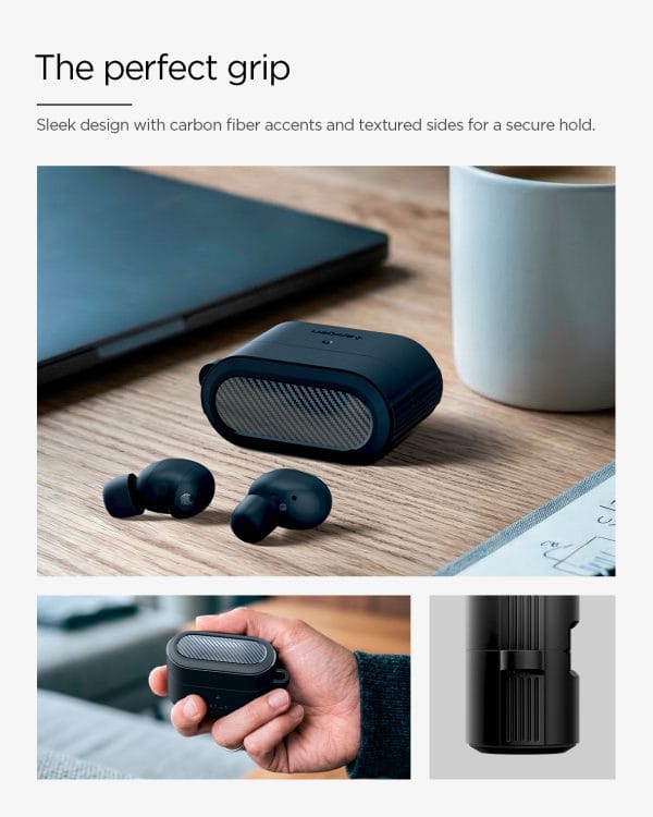 Spigen Rugged Armor matte black - Sony WF-1000XM6