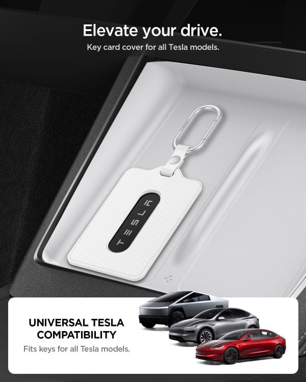 Spigen Tesla Card Holder 1 Pack white - Tesla Key Card