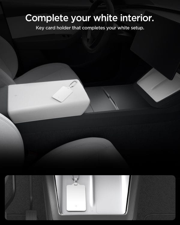 Spigen Tesla Card Holder 1 Pack white - Tesla Key Card