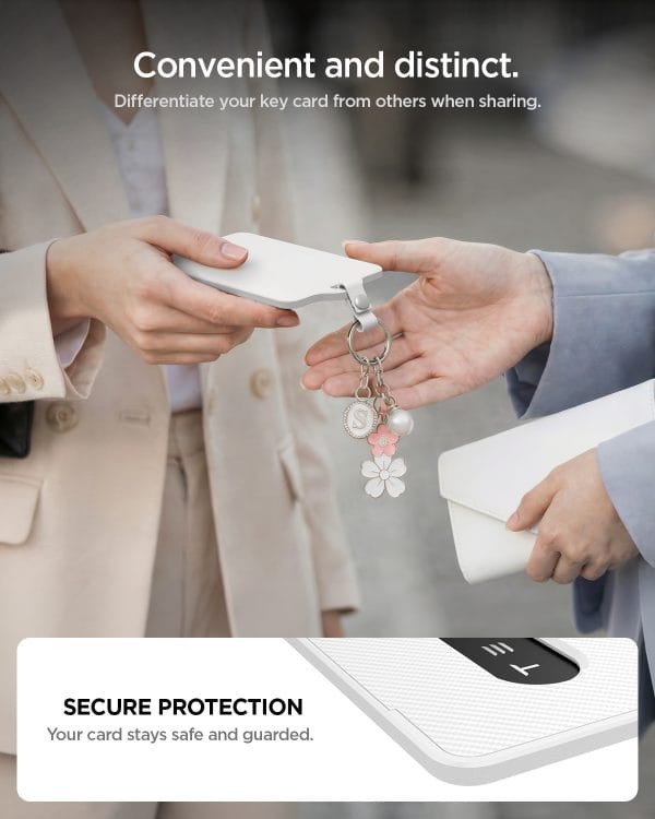 Spigen Tesla Card Holder 1 Pack white - Tesla Key Card