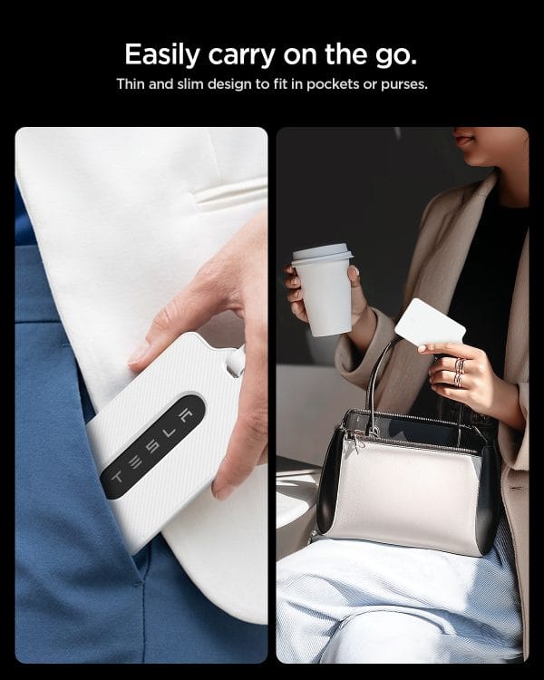 Spigen Tesla Card Holder 1 Pack white - Tesla Key Card