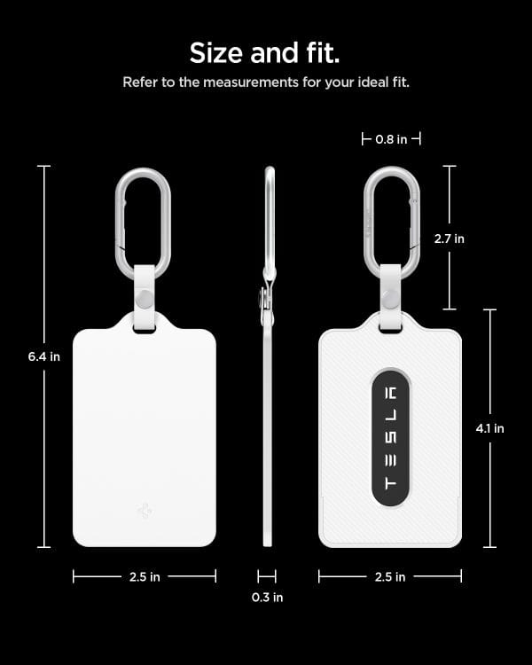 Spigen Tesla Card Holder 1 Pack white - Tesla Key Card