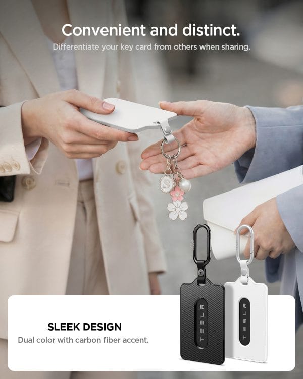 Spigen Tesla Card Holder 2 Pack black and white - Tesla Key Card