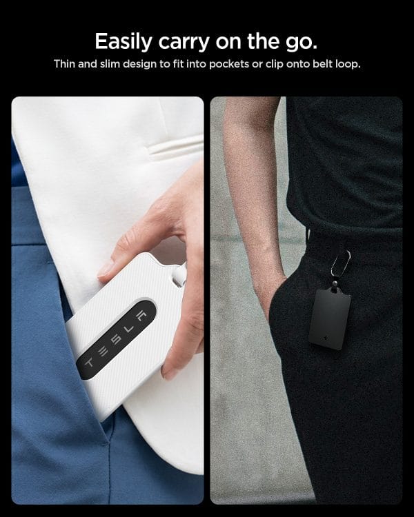 Spigen Tesla Card Holder 2 Pack black and white - Tesla Key Card