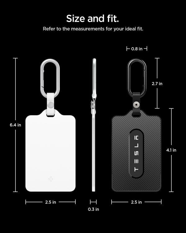 Spigen Tesla Card Holder 2 Pack black and white - Tesla Key Card