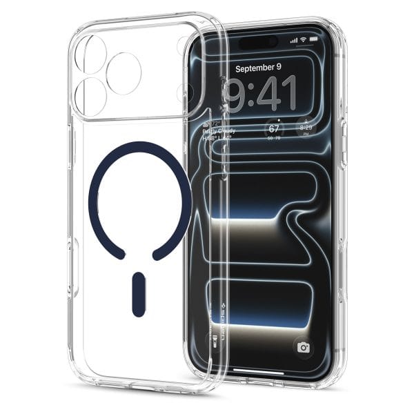 Spigen Ultra Hybrid MagSafe clear deep blue - iPhone 18 Pro/17 Pro