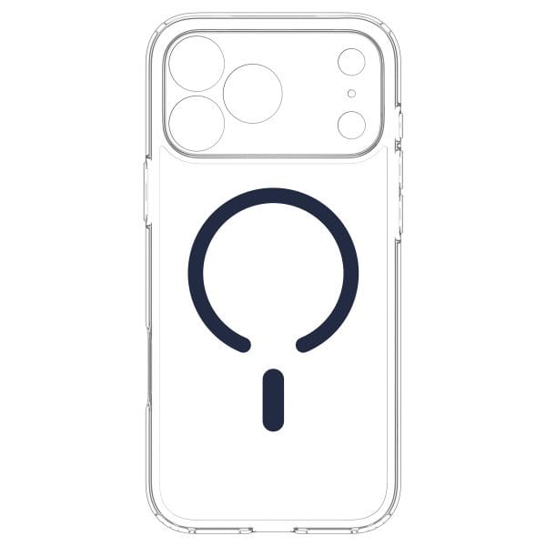 Spigen Ultra Hybrid MagSafe clear deep blue - iPhone 18 Pro/17 Pro